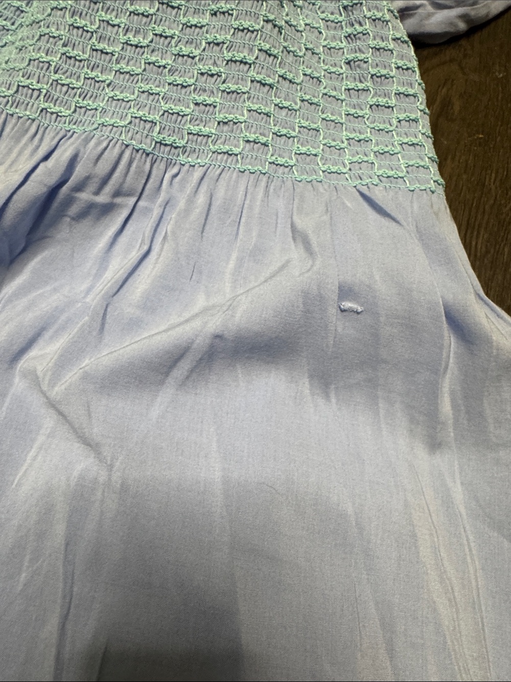 Sail to Sable Light Blue Long-Sleeve Tassel Waist Dress - Picture 9 of 9